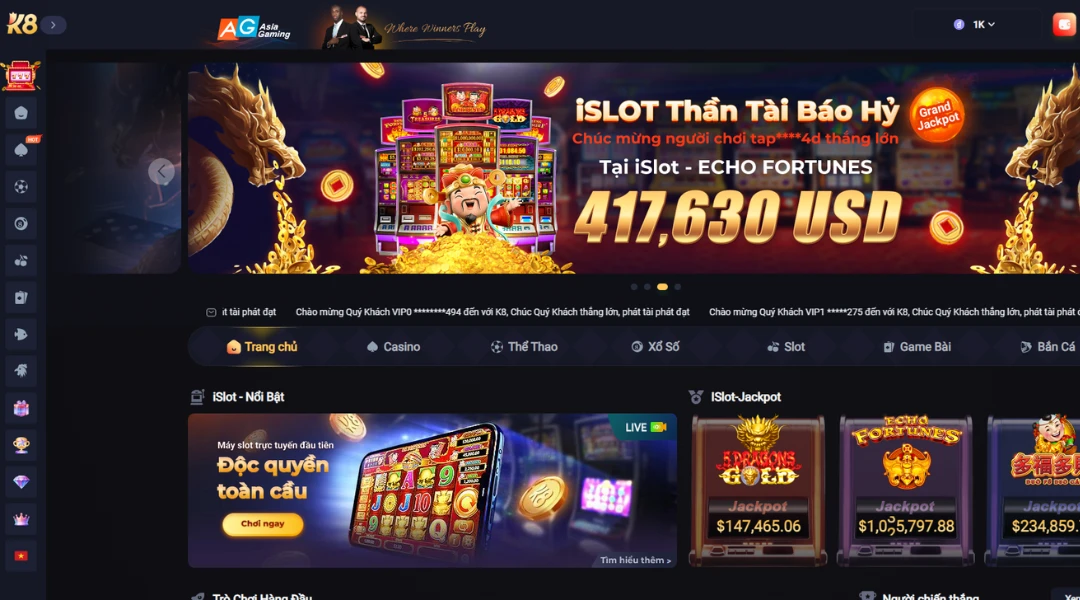 Đăng nhập để nạp tiền K8bet